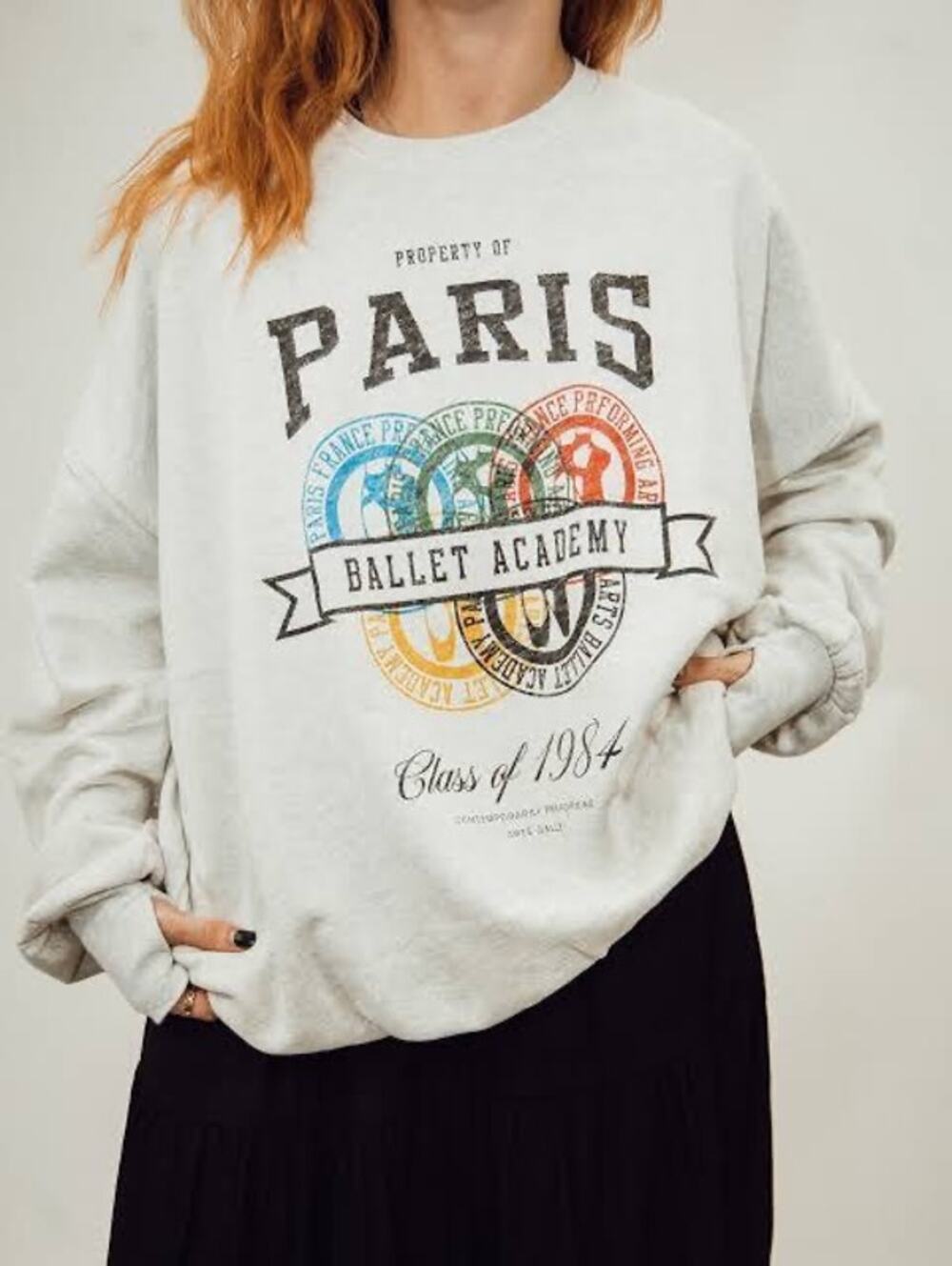 THE LAUNDRY ROOM PARIS BALLET ACADEMY OVERSIZE JUMPER SWEATSHIRT M